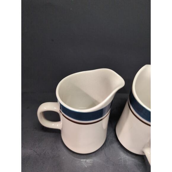 Sango Carousel Creamer‎ Stoneware Set, Blue Japan 802, Vintage Tableware, Set - Picture 5 of 9